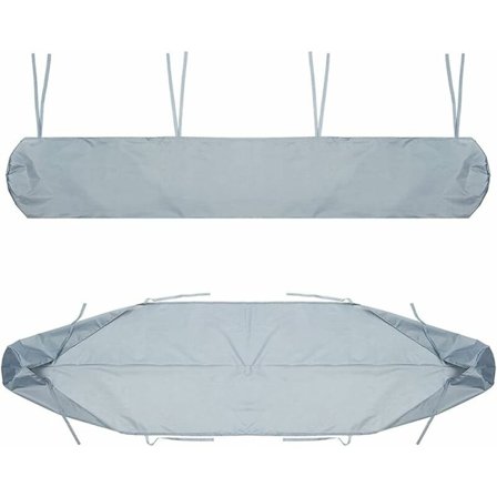 Markiisin suojapussi, 2 m:n terassin markiisin pölytiivis suojapeite, harmaa terassin markiisin säilytyspeite, vedenpitävä suoja talvella