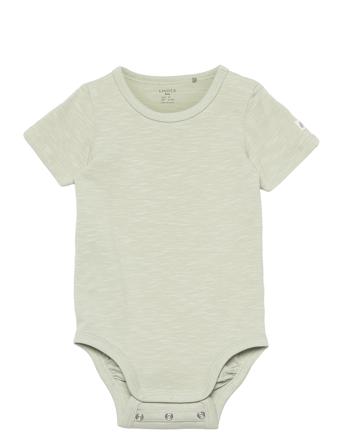 Body Shortsleeve Slub Green Lindex