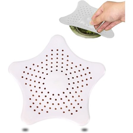 5 stk. silikone drænbeskyttelse, dræn hår catcher, brusebad hår filter