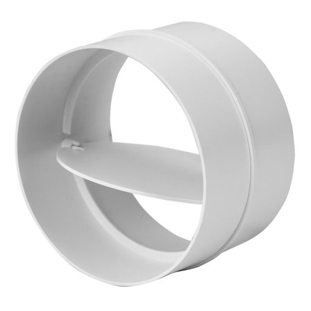 Europlast Rund kanalkobling med ventil Ø125mm