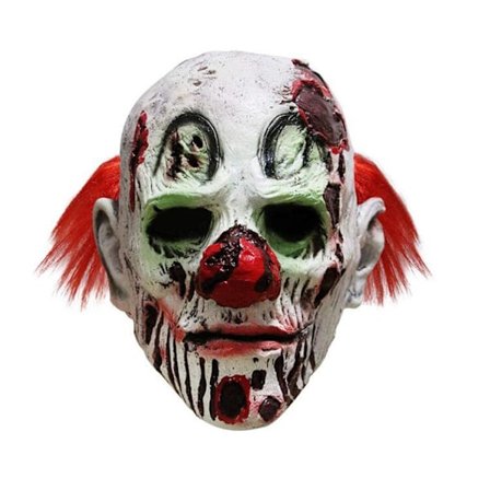 Halloween Skräck Ond Clown Mask Horror Ansikte Zombie Mask