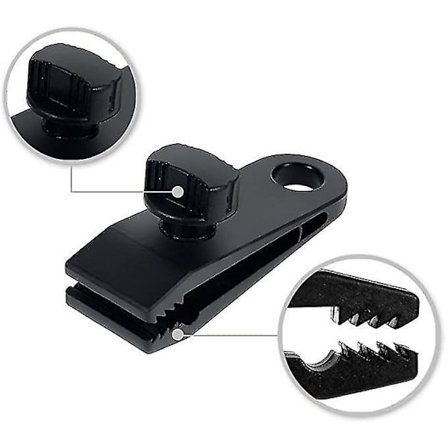 4 Utendørs Campingtelt Tarp Klips 10 Bungees Ball Presenning Tau