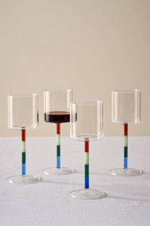 Jotex - Vinglass 4-pakning Transparent/multi - MILANO - Kjøp Glass hos Jotex