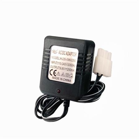 Genopladelig batterioplader KET-3P stikadapter 9,6V 250mA udgang RC legetøj