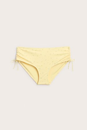 Kappahl | Blommig bikinitrosa knytdetalj Ljusbeige 2XL | Ljusbeige