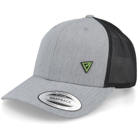 Padelville - Cinza trucker Boné - Padel Headwear Neon Rubber Grey/black Trucker @ Hatstore