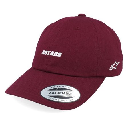 Alpinestars - Röd unconstructed Keps - Deduce Strapback Hat Burgundy Dad Cap @ Hatstore