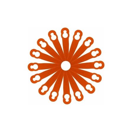 100 st tillbehör av reservplastblad för Stihl Polycut 2-2 FSA 45 Gazon Tap