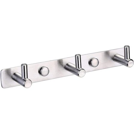 Knagerække med 3 kroge til badekåbe, håndklæde, badeværelse, vægkrog