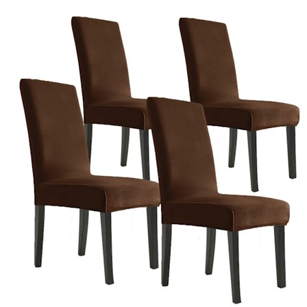 Sammetsstolsöverdrag Tjockt Kaffe Set om Fyra