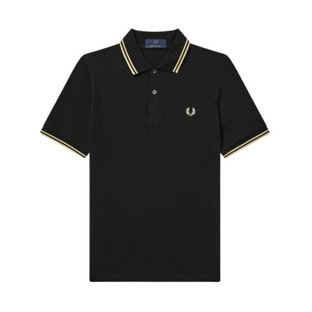 Fred Perry Pole Ribete with two stripes , Zwart , Heren , Maat: 2XS Polo's