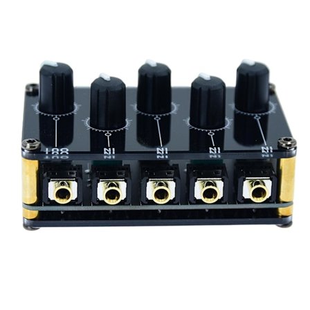 Mini 4-kanals 3,5 mm lydlinjemixer Pro Live Studio Console Optagelse