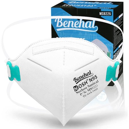 NIOSH-godkendte N95-partikelåndedrætsværn, pakke med 20 N95-masker,