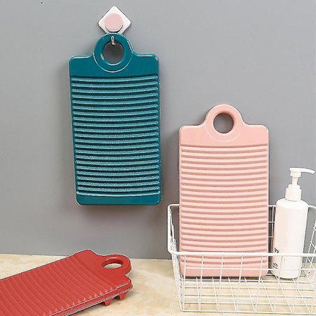 Kompakt Vaskbræt Med Skridsikker Spalte Letvægts Pp Materiale Bærbar Skrubning Hånd