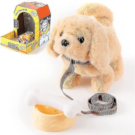 Kävelevät koiran lelut, haukkuva pentukoira, kävely, haukkuminen, heiluvat hännät, interaktiiviset lelukoirat lapsille, lasten kasvattaminen 