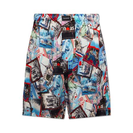 Balenciaga Patterned shorts Grå, Herre Chino Shorts, Størrelse: M