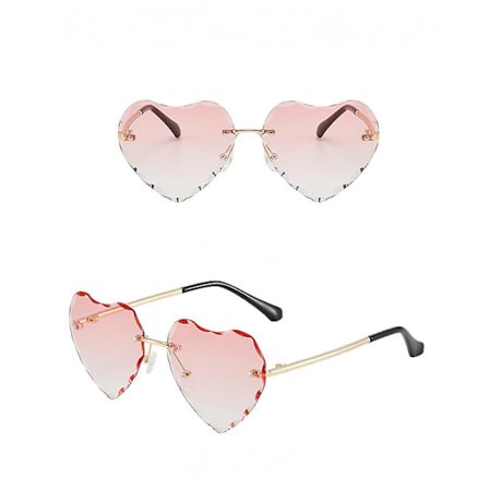 Cut Edge Gradient Love Børnesolbriller Lille Pige Rammeløs