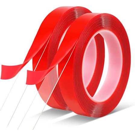 Dobbeltsidig tape - Akryl dobbeltsidig tape - Ekstra sterk - Transparent - 18 mm x 3 meter (to ark)