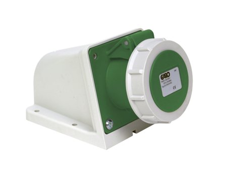 Garo UIV 332-2 S + RU Stikkontakt IP67, 4-polet, 32 A Grønn, 2 h, Stikkontakter & kabler