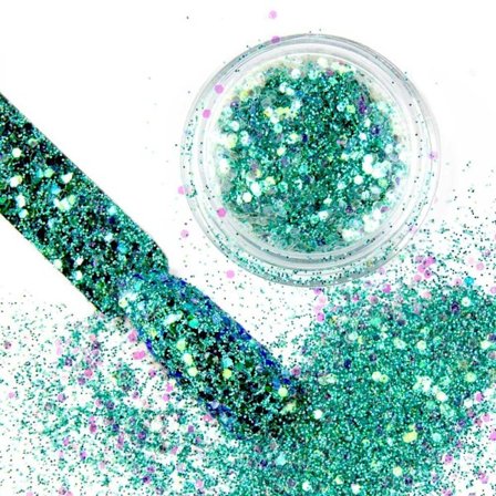 Nail Glitter - Wink Effect - Hexagon - 03