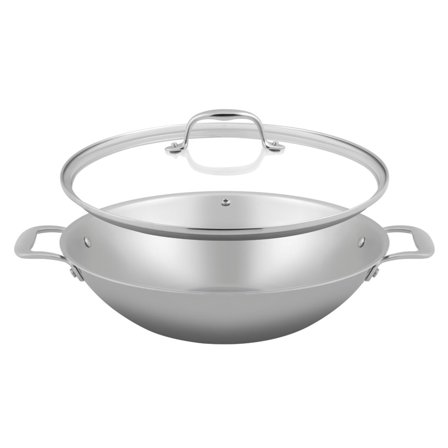 Sola Green Cooking Wok med låg - Sølv | KitchenOne