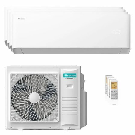 Condizionatore Hisense Uni HB quadri split 12000+12000+12000+12000 BTU inverter A++ wifi unità esterna 10 kW