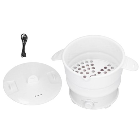 Foldbar Elektrisk Hot Pot Kogegryde 800w 1.2l Rejse Gryde Til Camping Kontor Hotel Nudel Grød Suppe (FMY)