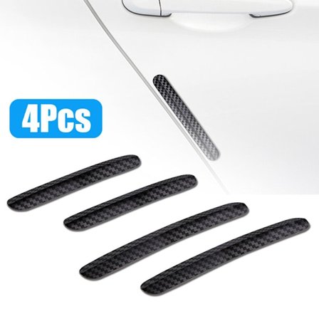 4 kpl Yleismaailmallinen Auton Ovilistat Anti-Naarmu Tarra Hiilikuitu