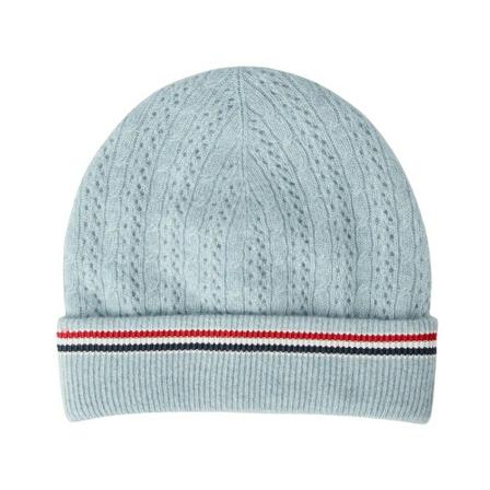 Thom Browne, Beanies Blauw, Dames, Maat:ONE Size
