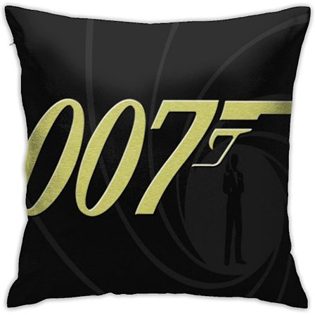 James Bond 007 Tyynynpäällinen Ystäville Heittotyynynpäällinen Tyynynpäälliset Tyynynpäällinen Kotiin Sohvalle Makuuhuoneen Sisustukseen 18"x18"