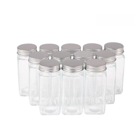 12/24 st kryddburkar i glas Lufttät saltbehållare 12 st 12 st