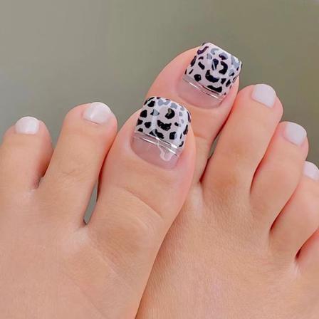 Manikyr Leopardtryck Print Nagellapp 24st