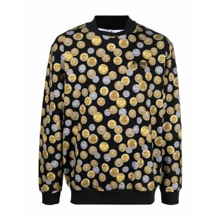 Moschino, Sweatshirts Czarny, Mężczyzna, Rozmiar: S