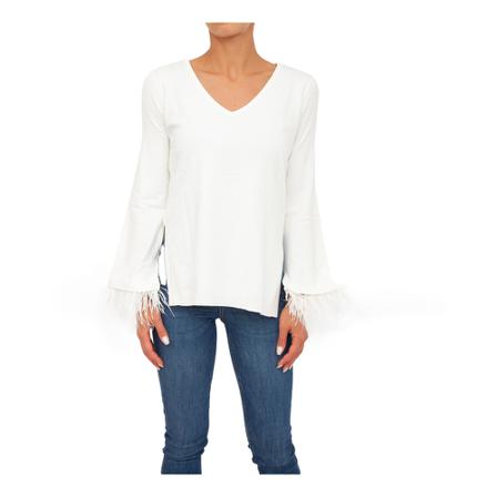 Twinset, V-neck Knitwear Wit, Dames, Maat:XS