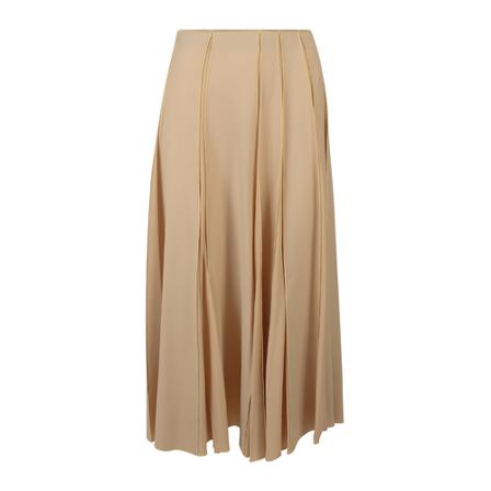 Erika Cavallini, Women's Skirt P2Wh 07 Beżowy, Kobieta, Rozmiar: S