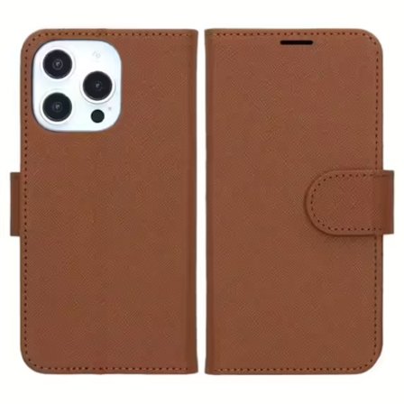 iPhone 16 Pro Plånboksfodral med Stativ - Brun