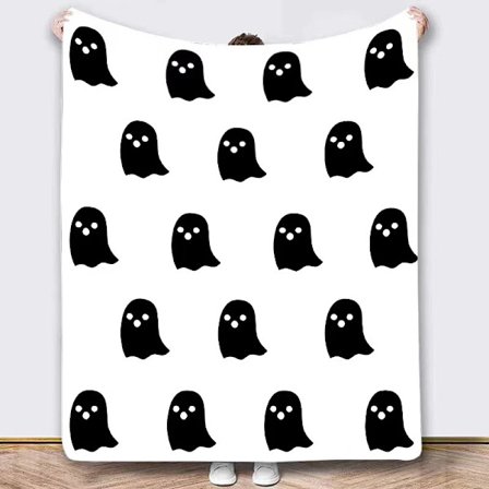 100CM x 150CM Halloween Tæppe, Perfekt til Sofaer og Senge til Fester - 48