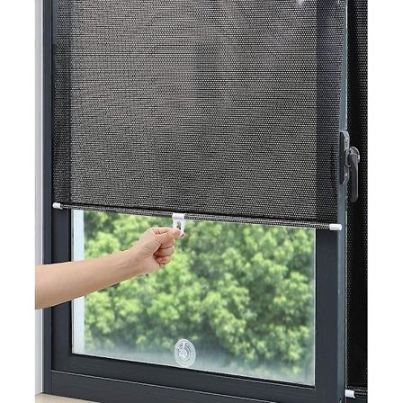 Universal rullgardin sugekopp solskjerming blackout gardin spikerfri forskjellige størrelser 45x125cm(17.7x49.2in)