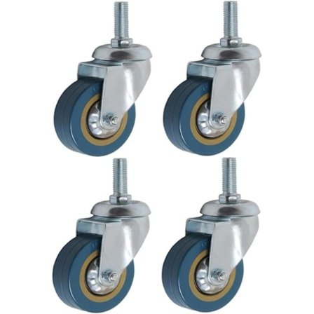Pakke med 4 360° Møbelhjul 75mm M10 Kraftige Drejelige Hjul