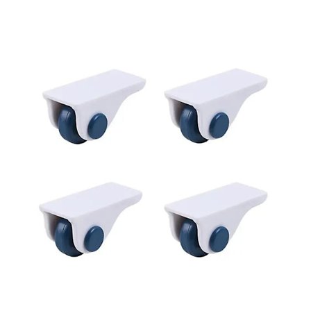 4st Mini självhäftande hjul Små självhäftande hjul Stick on Wheels för små möbler Plasthjul för förvaringslåda Papperskorgen