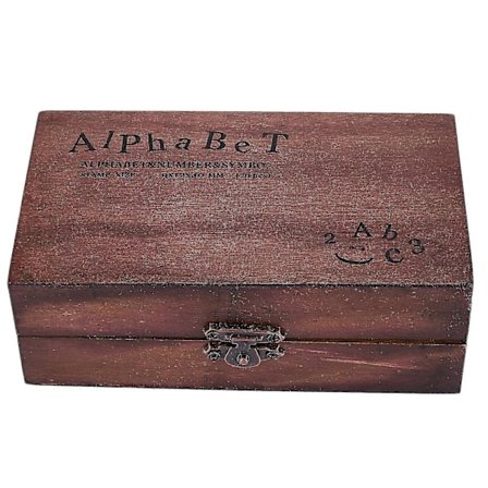 Gummistempel Sæt med Tal og Bogstaver, 70 stk.