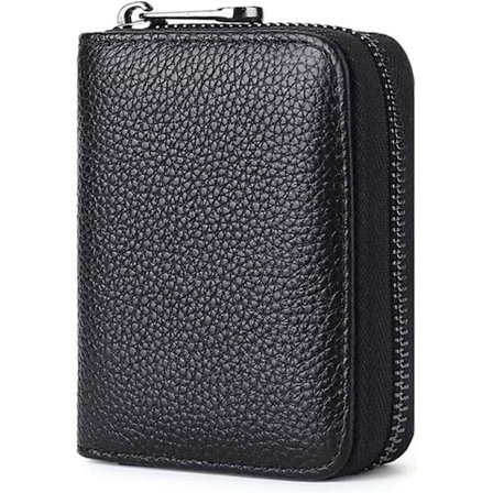 Skinn kredittkortholder, glidelåskredittkortholder, kredittkortholder f