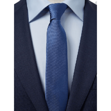 John Henric Tie Plain Accessoarer Herr Blå 6,5