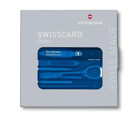Victorinox SWISSCARD blue transparent