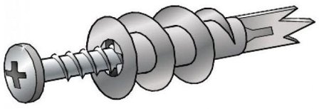 ESSVE 645050 Gipsanker 4,5 x 50, Befæstelse