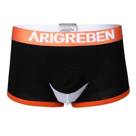 Herre Menn Mesh Bulge Pouch Bomulls Shorts Truser Sports Undertøy M-2XL - Svart