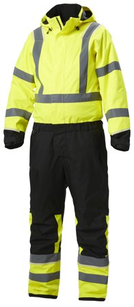 Helly Hansen Workwear UC-ME 71555_369 Kjeledress varsel, gul/svart Varsel, Gul/Svart, Klær