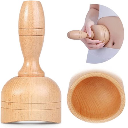 Holdbar Massagekop i Træ - Wood Gua Sha Terapi Massager til Fuld Kropsskulpturering, Muskelafslapning, Sundhed og Hjem
