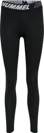 Hummel Women's Hmlte Maja Mid Waist Cotton Tights Women workout trousers Black XS
