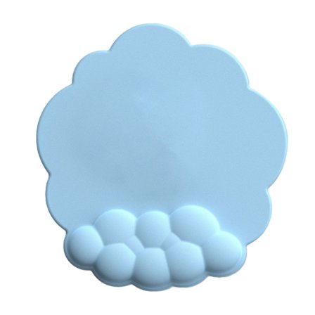 Cloud Musematte Håndleddsstøtte Memory Foam Forhindrer Glidning Ergonomisk Håndleddsstøtte for Datamaskin Bærbar PC Spill Blå